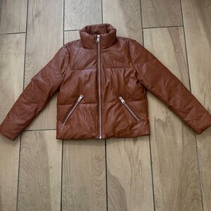 Levi's Tan/Brown Puffer Leather Jacket